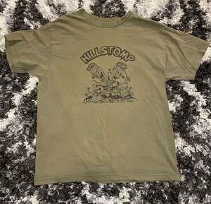 Hillstomp Stump Logo Olive Green Graphic Band T-Shirt
